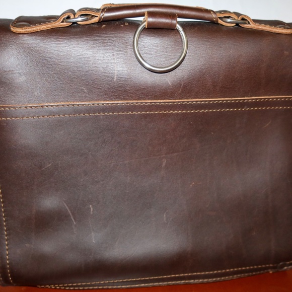Saddleback Leather Front Pocket Briefcase in Dark Coffee Brown - Picture 9 of 16
